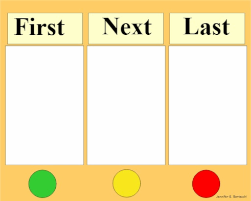 First Next Last - Sequencing Board
