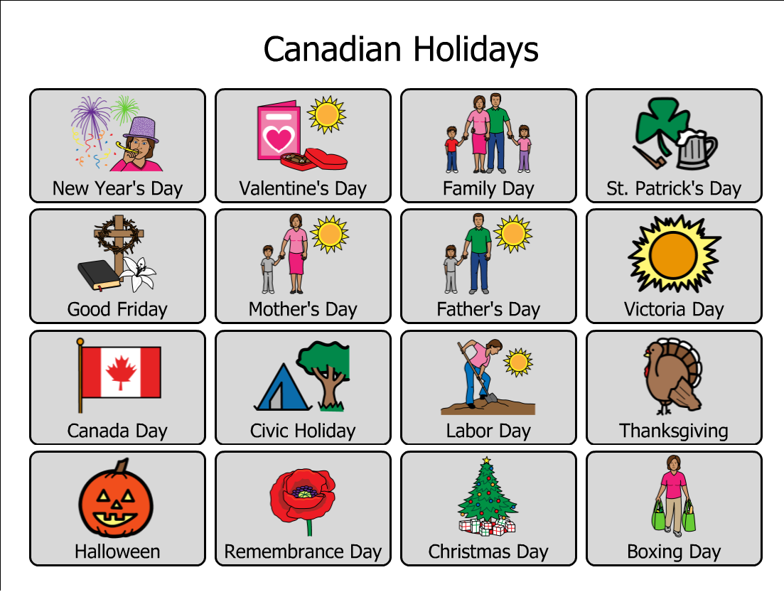 Canadian Holidays