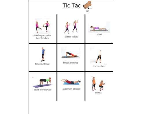 Tic-Tac-Toe Warm-Up - Competitor Spot