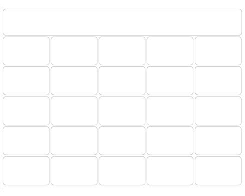 blank 5x5 grid with title