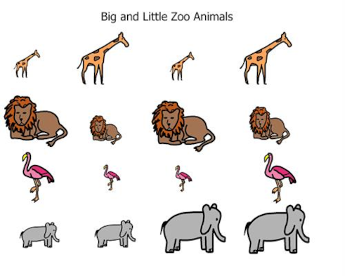 Big and Little Zoo Animals Big and Little Zoo Animals