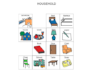 Household items category PECS 1 inch squares