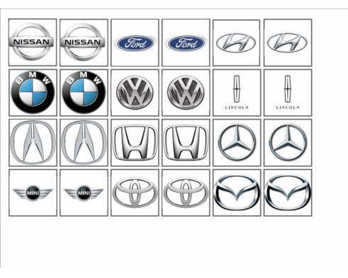 Brand New: Car Logos from Memory