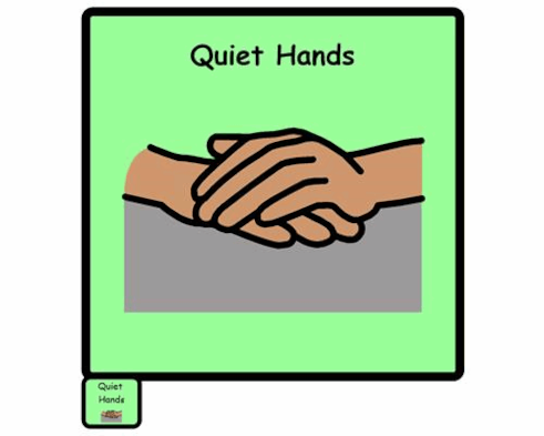 quiet hands boardmaker