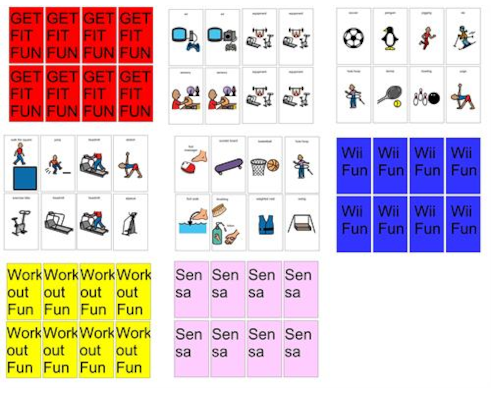 Soms soms landheer Oorzaak Wii Fit/Exercise card choices.