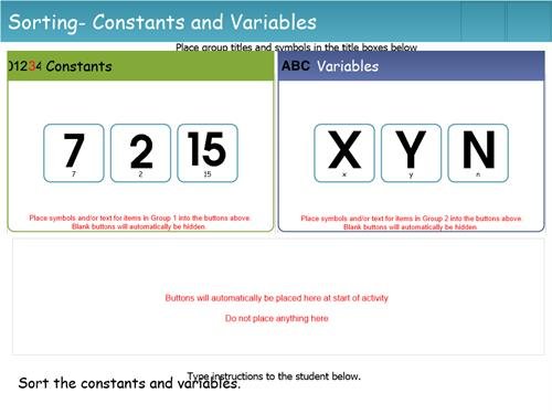 Constants And Variables In Math