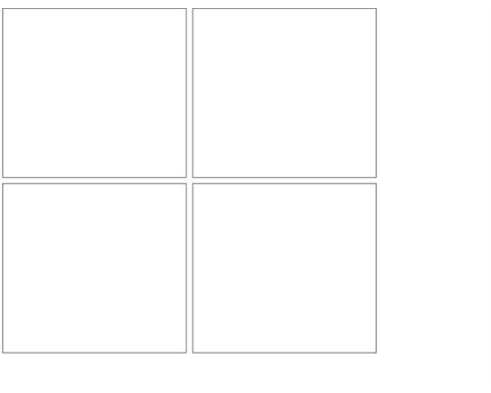 Four squares transparent Blank Template - Imgflip
