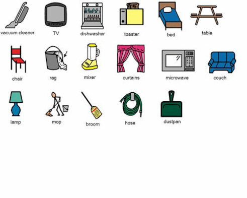 Large set household items and many toys Royalty Free Vector