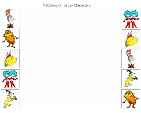 dr seuss characters pictures and names