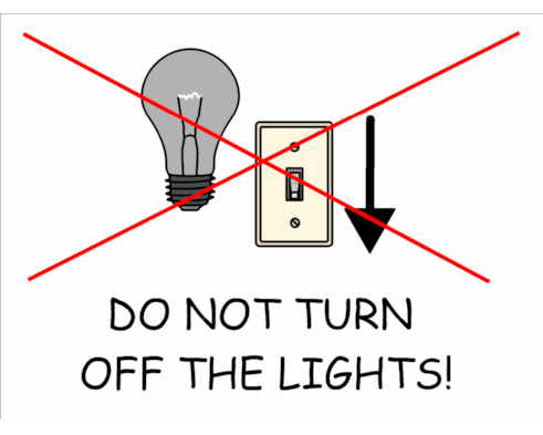oase uanset Putte Do not turn off the lights visual