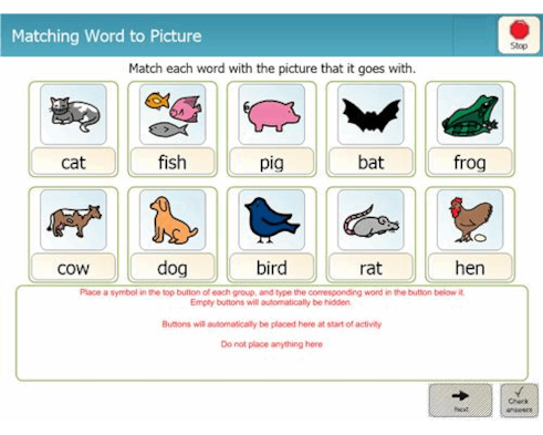 Matching Words to Pictures - Animals (3-4 Letter Words) Matching Words to Pictures - Animals (3-4 Letter Words)