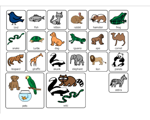 Sort Pets and Wild Animals, Paper Sort Pets and Wild Animals, Paper